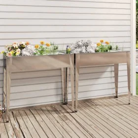 Jardineras 2 unidades acero galvanizado de vidaXL, Maceteros y jardineras - Ref: Foro24-3154236, Precio: 113,04 €, Descuento: %