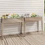 Jardineras 2 unidades acero galvanizado de vidaXL, Maceteros y jardineras - Ref: Foro24-3154236, Precio: 113,04 €, Descuento: %