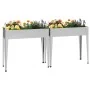 Jardineras 2 unidades acero galvanizado de vidaXL, Maceteros y jardineras - Ref: Foro24-3154236, Precio: 113,04 €, Descuento: %