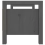 Flurbank aus massivem grauem Kiefernholz, 80 x 40 x 43 cm von vidaXL, Bänke für Hallen und Lager - Ref: Foro24-821786, Preis:...