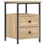 Engineered wood nightstand in Sonoma oak, measuring 34x35.5x50 cm. by vidaXL, Nightstands - Ref: Foro24-826015, Price: 52,14 ...