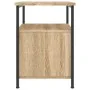 Engineered wood nightstand in Sonoma oak, measuring 34x35.5x50 cm. by vidaXL, Nightstands - Ref: Foro24-826015, Price: 52,14 ...