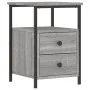 Mesita de noche madera de ingeniería gris Sonoma 34x35,5x50 cm de vidaXL, Mesitas de noche - Ref: Foro24-826019, Precio: 47,3...