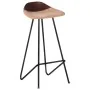 Taburetes de cocina 2 unidades cuero auténtico marrón de vidaXL, Taburetes de cocina - Ref: Foro24-320645, Precio: 145,64 €, ...