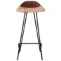 Taburetes de cocina 2 unidades cuero auténtico marrón de vidaXL, Taburetes de cocina - Ref: Foro24-320645, Precio: 145,64 €, ...