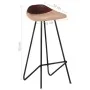 Taburetes de cocina 2 unidades cuero auténtico marrón de vidaXL, Taburetes de cocina - Ref: Foro24-320645, Precio: 145,64 €, ...