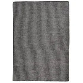 Alfombra de exterior de tejido plano gris 140x200 cm de vidaXL, Alfombras - Ref: Foro24-340775, Precio: 48,25 €, Descuento: %