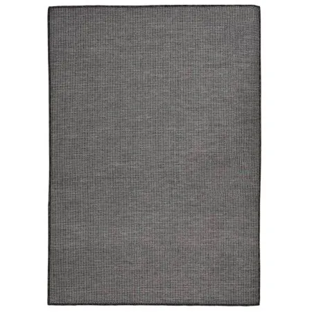 Alfombra de exterior de tejido plano gris 140x200 cm de vidaXL, Alfombras - Ref: Foro24-340775, Precio: 48,25 €, Descuento: %