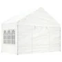 Cenador con techo polietileno blanco 4,08x2,23x3,22 m de vidaXL, Carpas y cenadores - Ref: Foro24-362631, Precio: 209,29 €, D...