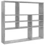 Gray concrete plywood wall shelf 90x16x78 cm by vidaXL, Shelves and shelves - Ref: Foro24-802943, Price: 40,04 €, Discount: %