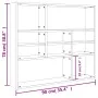 Gray concrete plywood wall shelf 90x16x78 cm by vidaXL, Shelves and shelves - Ref: Foro24-802943, Price: 40,04 €, Discount: %
