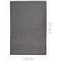 Alfombra de exterior de tejido plano gris 120x170 cm de vidaXL, Alfombras - Ref: Foro24-340774, Precio: 36,52 €, Descuento: %