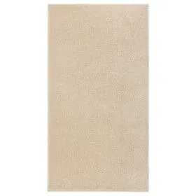 Alfombra de pelo corto beige 80x150 cm de vidaXL, Alfombras - Ref: Foro24-340329, Precio: 35,32 €, Descuento: %