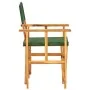 Silla de director madera maciza de acacia verde de vidaXL, Sillas de jardín - Ref: Foro24-45953, Precio: 65,62 €, Descuento: %