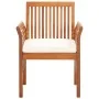 Sillas de comedor jardín 2 uds con cojines madera maciza acacia de vidaXL, Sillas de jardín - Ref: Foro24-45965, Precio: 210,...
