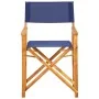 Silla de director madera maciza de acacia azul de vidaXL, Sillas de jardín - Ref: Foro24-45952, Precio: 65,13 €, Descuento: %