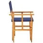 Silla de director madera maciza de acacia azul de vidaXL, Sillas de jardín - Ref: Foro24-45952, Precio: 65,13 €, Descuento: %