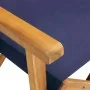 Silla de director madera maciza de acacia azul de vidaXL, Sillas de jardín - Ref: Foro24-45952, Precio: 65,13 €, Descuento: %