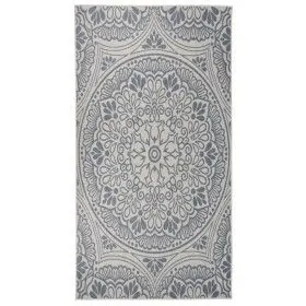 Alfombra de exterior de tejido plano rayas azules 80x150 cm de vidaXL, Alfombras - Ref: Foro24-340827, Precio: 23,57 €, Descu...