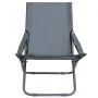 Sillas de playa plegables 2 unidades tela gris de vidaXL, Sillas de jardín - Ref: Foro24-47905, Precio: 105,49 €, Descuento: %