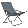 Sillas de playa plegables 2 unidades tela gris de vidaXL, Sillas de jardín - Ref: Foro24-47905, Precio: 105,49 €, Descuento: %