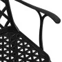 Sillas de jardín 2 unidades aluminio fundido negro de vidaXL, Sillas de jardín - Ref: Foro24-315572, Precio: 246,91 €, Descue...