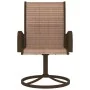 Gartendrehstühle 2 Stück Textilene und brauner Stahl von vidaXL, Gartenstühle - Ref: Foro24-312278, Preis: 188,31 €, Rabatt: %