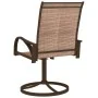 Gartendrehstühle 2 Stück Textilene und brauner Stahl von vidaXL, Gartenstühle - Ref: Foro24-312278, Preis: 188,31 €, Rabatt: %