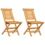 Sillas de jardín plegables 2 uds madera maciza teca 47x63x90cm de vidaXL, Sillas de jardín - Ref: Foro24-362755, Precio: 175,...