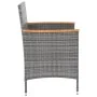 Sillas de comedor de jardín 4 unidades ratán sintético gris de vidaXL, Sillas de jardín - Ref: Foro24-316696, Precio: 319,09 ...