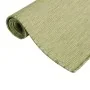 Alfombra de exterior de tejido plano verde 140x200 cm de vidaXL, Alfombras - Ref: Foro24-340810, Precio: 49,21 €, Descuento: %