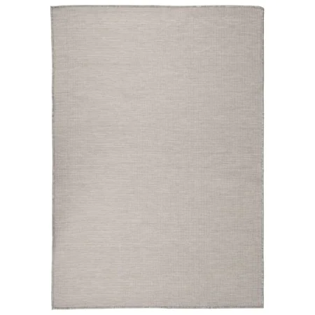 Alfombra de exterior de tejido plano gris taupe 140x200 cm de vidaXL, Alfombras - Ref: Foro24-340783, Precio: 62,22 €, Descue...