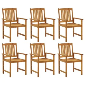 Sillas de jardín 6 unidades madera maciza de acacia de vidaXL, Sillas de jardín - Ref: Foro24-3078149, Precio: 405,29 €, Desc...
