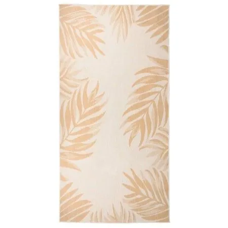 Alfombra de exterior tejido plano estampado de hoja 100x200 cm de vidaXL, Alfombras - Ref: Foro24-340857, Precio: 33,76 €, De...