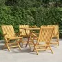 Sillas de jardín plegables 4 uds madera maciza teca 61x67x90 cm de vidaXL, Sillas de jardín - Ref: Foro24-3155055, Precio: 30...