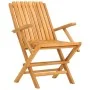 Sillas de jardín plegables 4 uds madera maciza teca 61x67x90 cm de vidaXL, Sillas de jardín - Ref: Foro24-3155055, Precio: 30...