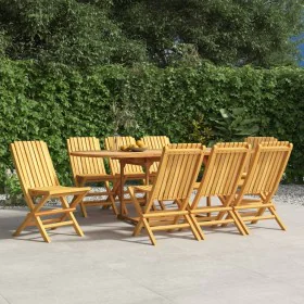Sillas de jardín plegables 8 uds madera maciza teca 47x47x89 cm de vidaXL, Sillas de jardín - Ref: Foro24-3155054, Precio: 66...