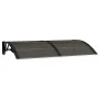 Marquesina de puerta policarbonato negro 150x80 cm de vidaXL, Toldos - Ref: Foro24-153582, Precio: 65,32 €, Descuento: %