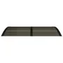 Marquesina de puerta policarbonato negro 150x80 cm de vidaXL, Toldos - Ref: Foro24-153582, Precio: 65,32 €, Descuento: %