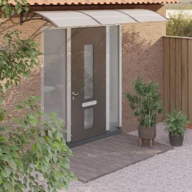 Marquesina de puerta policarbonato negro 300x100 cm de vidaXL, Toldos - Ref: Foro24-153569, Precio: 104,94 €, Descuento: %