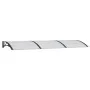 Marquesina de puerta policarbonato negro 300x100 cm de vidaXL, Toldos - Ref: Foro24-153569, Precio: 104,94 €, Descuento: %