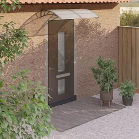 Marquesina de puerta policarbonato gris 150x75 cm de vidaXL, Toldos - Ref: Foro24-153579, Precio: 70,24 €, Descuento: %