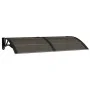 Black and transparent polycarbonate door canopy 150x80 cm by vidaXL, Awnings - Ref: Foro24-153576, Price: 68,29 €, Discount: %