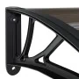 Black and transparent polycarbonate door canopy 150x80 cm by vidaXL, Awnings - Ref: Foro24-153576, Price: 68,29 €, Discount: %