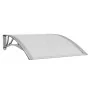 Marquesina puerta policarbonato gris y transparente 100x80 cm de vidaXL, Toldos - Ref: Foro24-153589, Precio: 40,84 €, Descue...