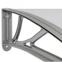 Gray and transparent polycarbonate door canopy 80x75 cm by vidaXL, Awnings - Ref: Foro24-153586, Price: 40,50 €, Discount: %