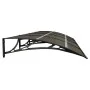 Black polycarbonate door canopy 350x100 cm by vidaXL, Awnings - Ref: Foro24-153596, Price: 107,25 €, Discount: %