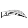 Black polycarbonate door canopy 350x100 cm by vidaXL, Awnings - Ref: Foro24-153594, Price: 106,95 €, Discount: %