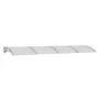 Marquesina de puerta policarbonato gris 350x100 cm de vidaXL, Toldos - Ref: Foro24-153595, Precio: 107,25 €, Descuento: %