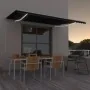 Toldo automático LED sensor de viento gris antracita 500x350 cm de vidaXL, Toldos - Ref: Foro24-3069034, Precio: 732,16 €, De...